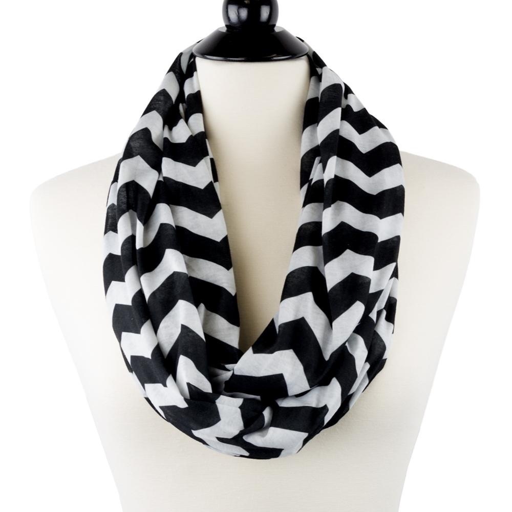 TWO Infinity Chevron Scarves